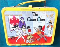 THE CHAN CLAN VINTAGE METAL LUNCH BOX 1973