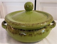 Italian Pottery Covered Casserole mint cond.