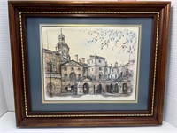 Wood Frame "Horse Guards Whitehall London" Picture