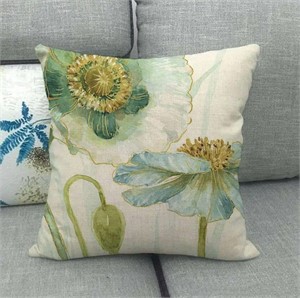 4 x Floral Art Pillow Covers