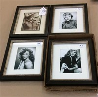 Framed prints of Hollywood stars