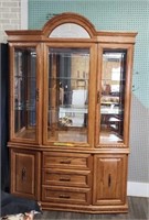 Vintage China Cabinet with light. Light Turns On!