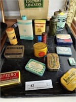 (15) Vintage Tin Litho Advertising Tins