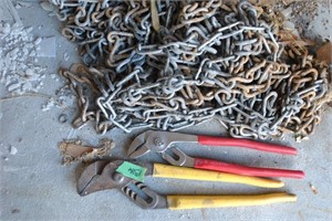 slip joint pliers and chain