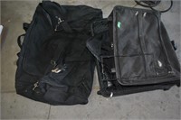 samsonite garment bag and duffel bag