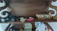 Vintage children's shoes, mitts, gloves, blocks