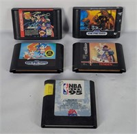 5 Sega Genesis Games - Sonic 2, Paperboy