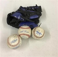 Franklin Baseball Mitt & Balls