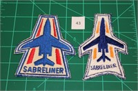 Sabreliner (2 Patches) 1960s USAF Military Patches