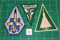 N; T-38 Hawks; MG 10 FCS (3 Patches) 1970s USAF Mi