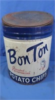Vintage Bon Ton Potato Chips Tin