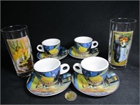 Tasses et soucoupes Van Gogh & verres Renoir