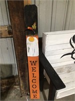51” Fall Gnome Welcome Sign Wood