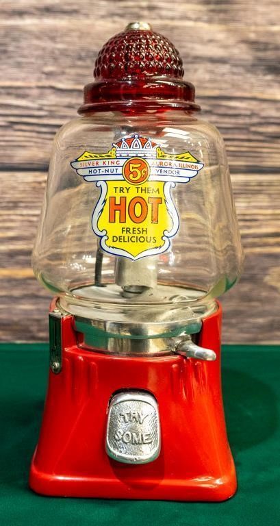 1940s Silver King Hot Peanut Dispenser