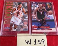 N - JUWAN HOWARD & STEVE SMITH SIGNED CARDS (W159)