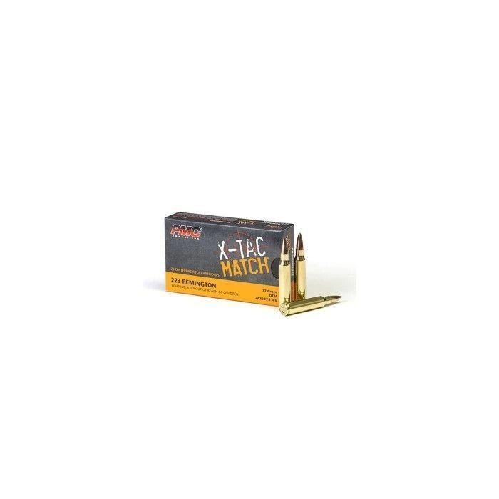 PMC X-TAC Match .223 Remington Rifle Ammo - 77 Gra