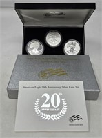 American Eagle 20th Anniversary Silver Coin Set