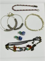 Vintage jewelry PD necklace , earrings bracelet