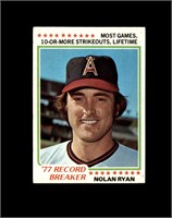 1978 Topps #6 Nolan Ryan VG to VG-EX+