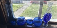 Lot of Glass Cobalt Blue Collectibles