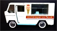 Vntg pressed steel BuddyL Ice Cream truck see pics