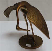 Hand Crafted Brass Heron(Korea)