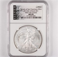 2013-(S) Silver Eagle NGC MS69