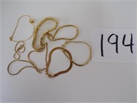 Asst of Vintage/Now Goldtone Bracelets