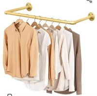 $37 Gold Wall Mounted Clothes Rack