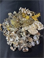 White and Yellow Tone Fashion Jewelry