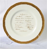 Rare Royal Worcester Porcelain Signature Plate,