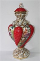 Capodimonte Porcelain Vase and Cover,