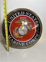 Awesome tin USMC Sign Bar Mancave garage Marines
