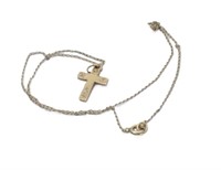 9ct Yellow gold cross