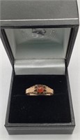 14kt yellow gold ladies ring w/stone