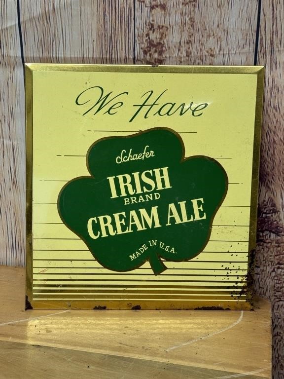 Vintage Schaefer Irish Cream Ale Sign