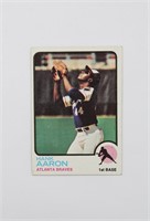 1973 Topps #100 Hank Aaron Baseball Trading Card