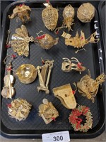 Baldwin brass ornaments.