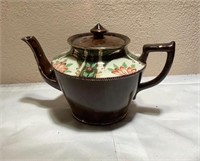 Vintage brown hand painted Japanese teapot #987