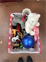 Tote of kids toys