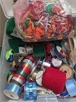 Box of Christmas Ribbons/ Craft Ribbon (Back