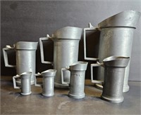 Late 1800's French Measuring Tankards