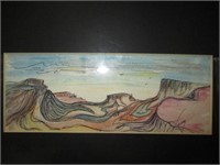 Terry - Artist Signed Southwest Framed Watercolor