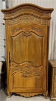 Louis XV Style French Carved Frieze Armoire