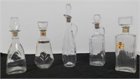 Collectable liquor bottles (empty).