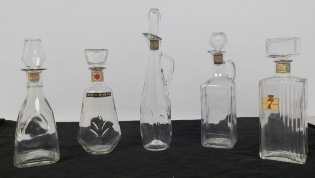 Collectable liquor bottles (empty).