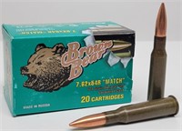 (20 rds) Brown Bear 7.62x54R "Match" Cartridges