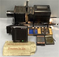 Bausch & Lomb Slide Projector & Polaroid Camera