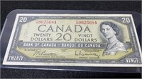 1954 Canadian 20 Dollar Bill