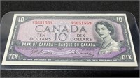 1954 Canadian 10 Dollar Bill